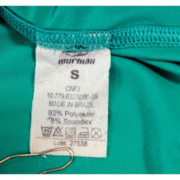 Mens Rash Guard Small Shirt Green Long Sleeve Sun Protection Tactical Beach Surf - Picture 4 of 10